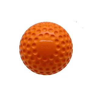 9 inch shiny PU sponge light junior bowling machine dimpled balls