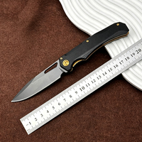 Couteau pliant de survie de haute qualité avec lame D2, nouveau design, manche G10, technologie de meulage CNC, OEM pour l'extérieur