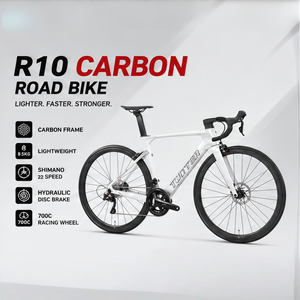 Bicicleta de Carretera de Fibra de Carbono Ligera con Transmisión de 2*<span class=keywords><strong>11</strong></span> Velocidades, Llantas Gruesas de 700*28C, Bicicleta de Carreras Aerodinámica para Hombre - Product Image 1