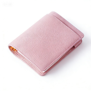 Carnet de notes portable en PU à motif litchi personnalisé, classeur à anneaux, agenda, journal de <span class=keywords><strong>voyage</strong></span> pour collection de timbres, organisateur, portefeuille classeur A7 - Product Image 4