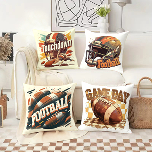 Gối ôm hình bóng đá với họa tiết điểm ghi bàn và ngày thi đấu dành cho người hâm mộ thể thao - Product Image 2