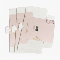 Kosmetik-Papierbox mit individuellem Druck und transparentem Sichtfenster, Verpackung mit individuellem Logo