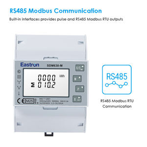 Medidor de Exportación Cero Eastron SDM630-M con Certificación UL, RS485, Monitoreo Solar Fotovoltaico, Medidor de Energía Inteligente Trifásico - Product Image 5