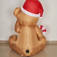 Décorations de Noël en plein air Gonflables de cour Blow up Xmas Large Holiday Lawn Decor 6FT Tall Gonflable Teddy Bear