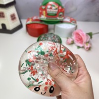 Jouet à presser surprise de Noël, mignon en forme de chignon, jouet anti-stress souple, boîte mystère, cadeau, faveurs de fête de fin d'année