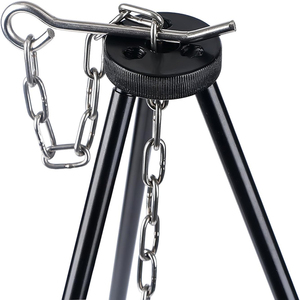 Mạnh mẽ ổn định hoạt động ngoài trời lửa trại nấu ăn Hà Lan <span class=keywords><strong>Tripod</strong></span> mini có thể điều chỉnh nướng <span class=keywords><strong>Tripod</strong></span> nồi cắm trại chân máy - Product Image 6