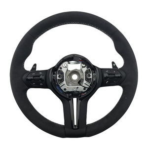 Volante Deportivo de Alcántara con Costuras Blancas para BMW Serie 3, Serie 5, F10, F20, F30, F90, F01, F02 - Product Image 1