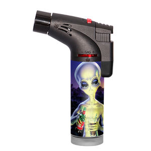 Nouveau Offre Spéciale Logos personnalisés fumée BBQpuissant rechargeable quatre flammes briquet torche oblique pour en vrac - Product Image 5