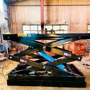 Penjualan Langsung Pabrik Meja Angkat Listrik Tetap, Lift Kargo Tipe Gunting, <span class=keywords><strong>Platform</strong></span> Angkat Hidrolik Baja - Product Image 3