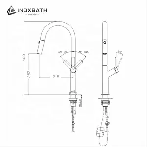 Rozin — robinet de cuisine moderne à retrait, automatique, intelligent, sans contact, pour évier