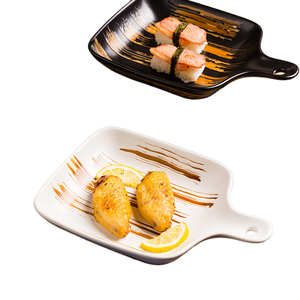 9-zoll quadratischer teller haushaltsgriff backgeschirr restaurant sushi-teller - Product Image 1