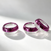 Bocaux à capsules violets de 50g avec couvercle à vis, pots de rangement cosmétiques vides pour safran, pilulier en gros