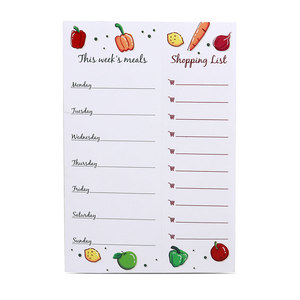 Tear Off Shopping frigo Magnet Pad Planner per pasti e blocco note per la lista della spesa con Logo personalizzato - Product Image 1