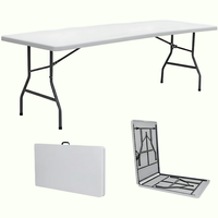 Table d'extérieur pliable pour ordinateur, poker, étude, repas et événements, avec chaises intégrées
