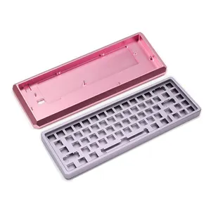 Estojo de teclado mecânico cnc, teclado de liga de alumínio personalizado