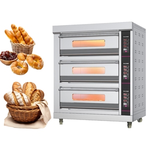 Lò nướng thông minh Chất lượng cao công suất lớn một/Hai/ba lớp bốn sáu Khay bánh Pizza nướng gas thời gian lò điện - Product Image 5