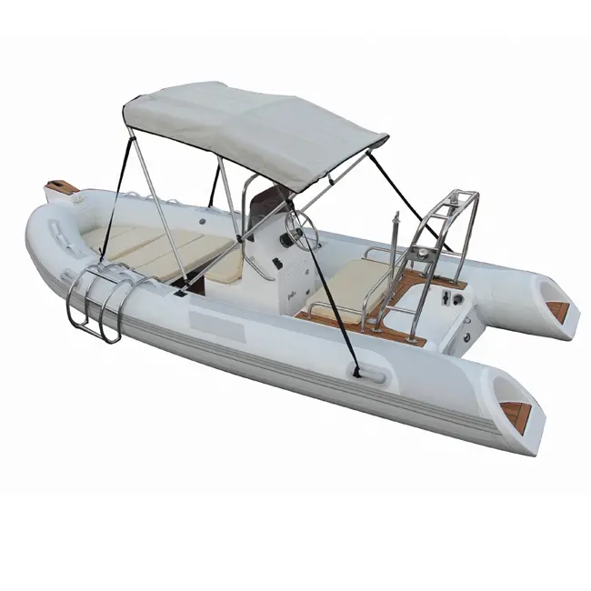 CE 16ft Hot Sale 6 people PVC/HYPALON RIB480 Inflatable Boat with Rigid Hull