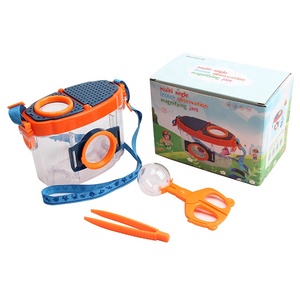 ขวดแก้วแบบพกพาพกพาสำหรับการสำรวจกลางแจ้งแว่นขยายดูแมลงพลาสติก - Product Image 1