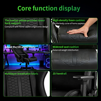 Silla de oficina y gaming ergonómica giratoria de cuero y tela, con función de elevación, la mejor opción económica de fábrica, personalizable.