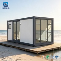 Maisons modulaires plates modernes résistantes au vent, adaptées aux hôtels, complexes hôteliers, villas, appartements et bureaux à domicile