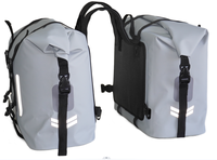 Sacoche de selle imperméable en PVC pour moto, 30L, bagages pour siège arrière, pour les voyages longue distance hors route/sur route ADV
