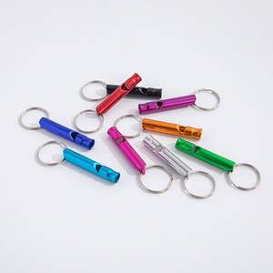 Sifflet de survie pour situations d'urgence en extérieur, entraînement, pompiers et arbitres sportifs, sifflet de sécurité puissant avec porte-clés - Product Image 2