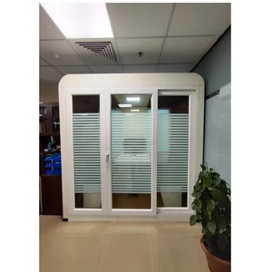 Cabine de réunion insonorisée professionnelle de qualité supérieure avec construction durable, cabine de bureau modulaire pour entreprises, à vendre - Product Image 2
