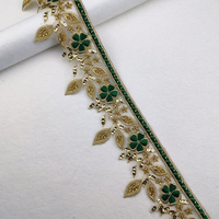 Dentelle brodée en gros, applique et bordure, dernière dentelle brodée en maille perlée et pailletée pour mariage et robe de mariée