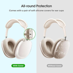 Étui rigide pour Apple AirPods Max, étui de transport protecteur avec housses en silicone pour les coussinets d'oreille, coque en EVA antichoc - Product Image 3