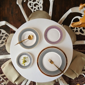 Service de table de luxe en porcelaine fine dorée, 20 pièces, motif géométrique, kit de tasses en céramique écologique pour la maison et les mariages - Product Image 4