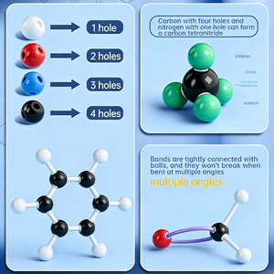 Modelo de enseñanza de <span class=keywords><strong>química</strong></span> de PVC de estructura molecular de agua <span class=keywords><strong>H2O</strong></span> para visualizar la estructura molecular en el aula - Product Image 4