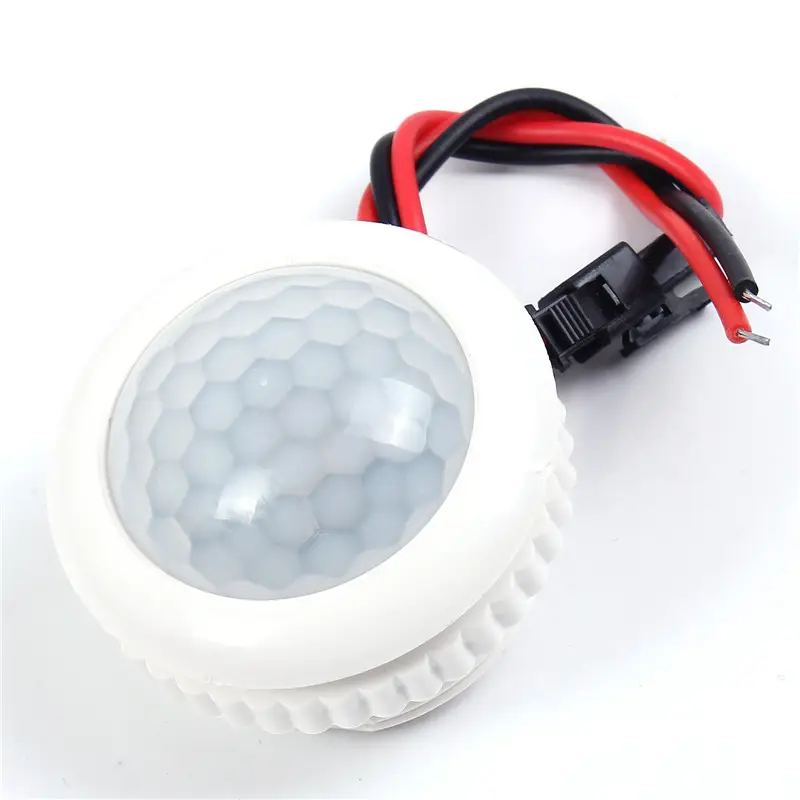 PIR luz IR Sensor de movimiento infrarrojos humanos lámpara de inducción interruptor 220V 50HZ luces de techo fuera de 3-6m de detección