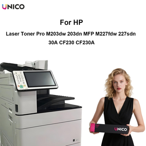 UNICO Fábrica al por mayor Compatible HP Laser Toner Pro M203dw 203dn MFP M227fdw 227sdn Cartucho de tóner de impresora 30A CF230 <span class=keywords><strong>CF230A</strong></span> - Product Image 2