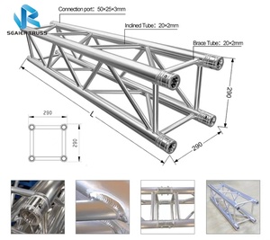 Structure en aluminium de botte de cadre en aluminium d'étape d'événements du DJ d'exposition de <span class=keywords><strong>concert</strong></span> - Product Image 6