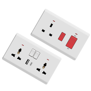 UK/BS <span class=keywords><strong>presa</strong></span> elettrica a muro nuovo Design pannello grande chiave interruttori a parete e prese <span class=keywords><strong>per</strong></span> esigenze domestiche - Product Image 4