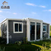 Maison pliable à usage résidentiel, niveau de sécurité élevé, maisons petites et économiques, maison portable 2 chambres