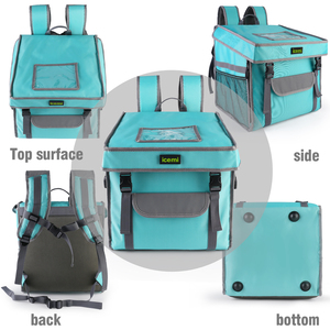 Bolsa refrigeradora <span class=keywords><strong>de</strong></span> entrega <span class=keywords><strong>de</strong></span> alimentos <span class=keywords><strong>térmica</strong></span> aislada grande personalizada <span class=keywords><strong>de</strong></span> fábrica con logotipo <span class=keywords><strong>de</strong></span> patrón <span class=keywords><strong>de</strong></span> letras para bicicleta motocicleta bicicleta - Product Image 3