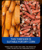 Décortiqueuse de maïs à essence robuste à prix d'usine 1000-1500 kg/h, batteuse de maïs automatique, machine agricole