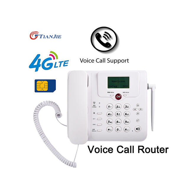 Telephone Landline 4G Volte Lte Phone Fixed Wireless Phone 4G Landline Wifi Hotspot Desk Sim Card Slot Telephone Fixed Phone