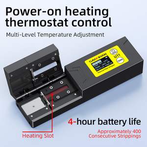 Outil de dénudage thermique portable pour fibres optiques, pour épissage FTTH et retrait de gaine de câble à fibre optique avec affichage numérique - Product Image 5