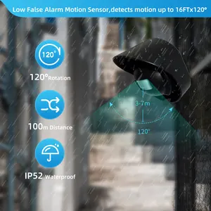 Outdoor Split campanello senza fili PIR sensore di movimento rilevatore di vialetto di allarme per la casa impermeabile sistema di allarme di sicurezza