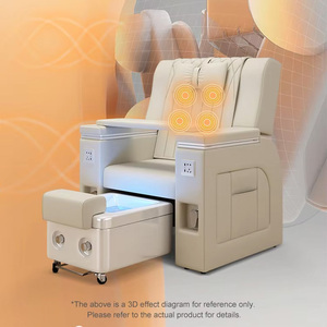 Poltrona <span class=keywords><strong>Pedicure</strong></span> <span class=keywords><strong>Spa</strong></span> di Lusso con Massaggio Regolabile Senza Tubature per Estetista e Onicotecnica - Product Image 3
