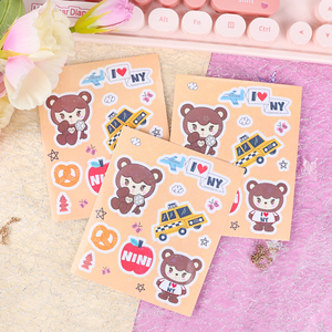 <span class=keywords><strong>Adesivi</strong></span> <span class=keywords><strong>Murali</strong></span> Decorativi per Bambini in PVC con Stampa Personalizzata, Fogli con <span class=keywords><strong>Adesivi</strong></span> Kawaii Durevoli e Fustellati - Product Image 1