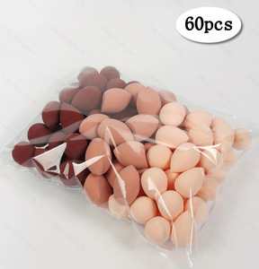<span class=keywords><strong>Mini</strong></span> éponges de maquillage en forme de goutte d'eau, coupe oblique, lavables, 60 pièces en sachet, pour poudre - Product Image 6