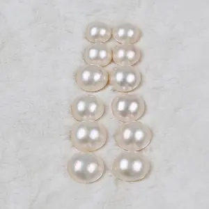 15-22mm High Luster Grade Button Mabe Japanese Seawater Loose Mabe Pearls Prices