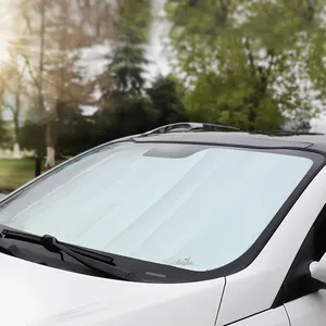 Parasol de espuma para parabrisas de coche, lámina de aluminio de doble cara