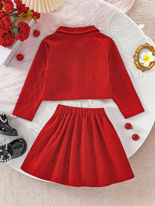 Usine printemps nouveau manteau à manches longues <span class=keywords><strong>jupe</strong></span> ensembles <span class=keywords><strong>10</strong></span> <span class=keywords><strong>ans</strong></span> adolescentes vêtements enfants ensemble fabricants de tenues pour adolescentes - Product Image 2