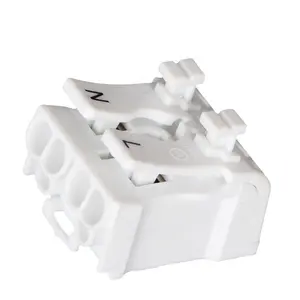380V 25A Spring Terminals 2P White High Quality Electric Push Wire In Connectors