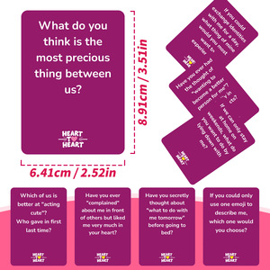 Jeu de cartes pour couples : Vérité ou Défi – 50 cartes de conversation pour couples – Jeu pour adultes – Soirée romantique – Anniversaire – Saint-Valentin - Product Image 6