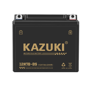 <span class=keywords><strong>KAZUKI</strong></span> 12N7B-BS batterie de moto au plomb de haute qualité YTX7A-BS 12v 7ah 12N7ah batterie Rechargeable MF batterie de moto - Product Image 2
